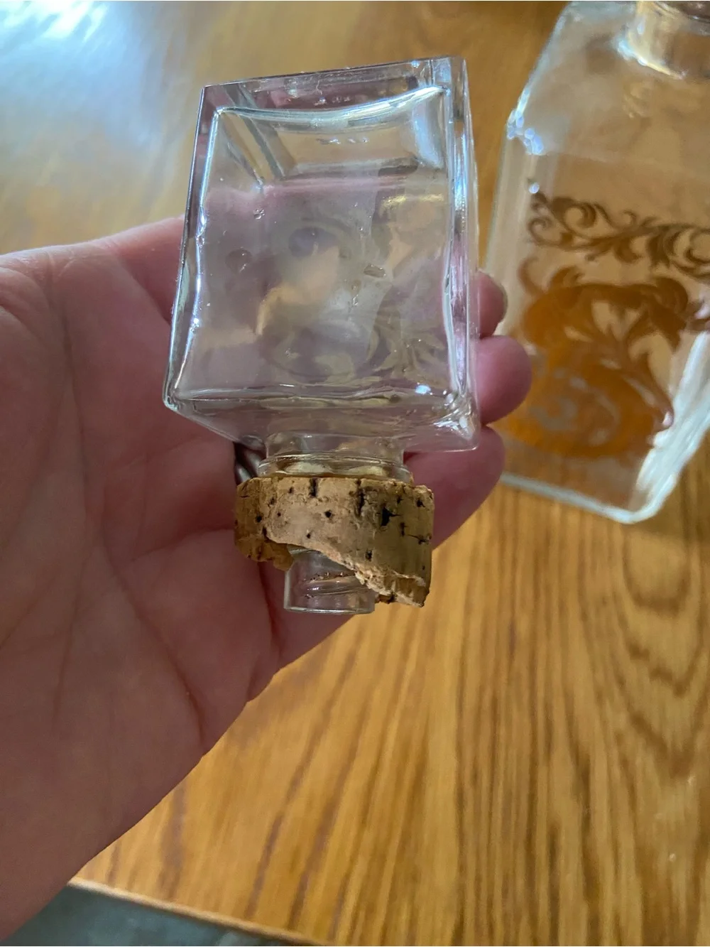 Vintage MCM Gay Fed Studio Glass Liquor Decanter